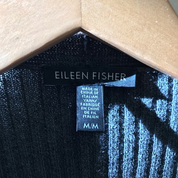 Eileen Fisher open front cardigan sweater cascade - Picture 2 of 6